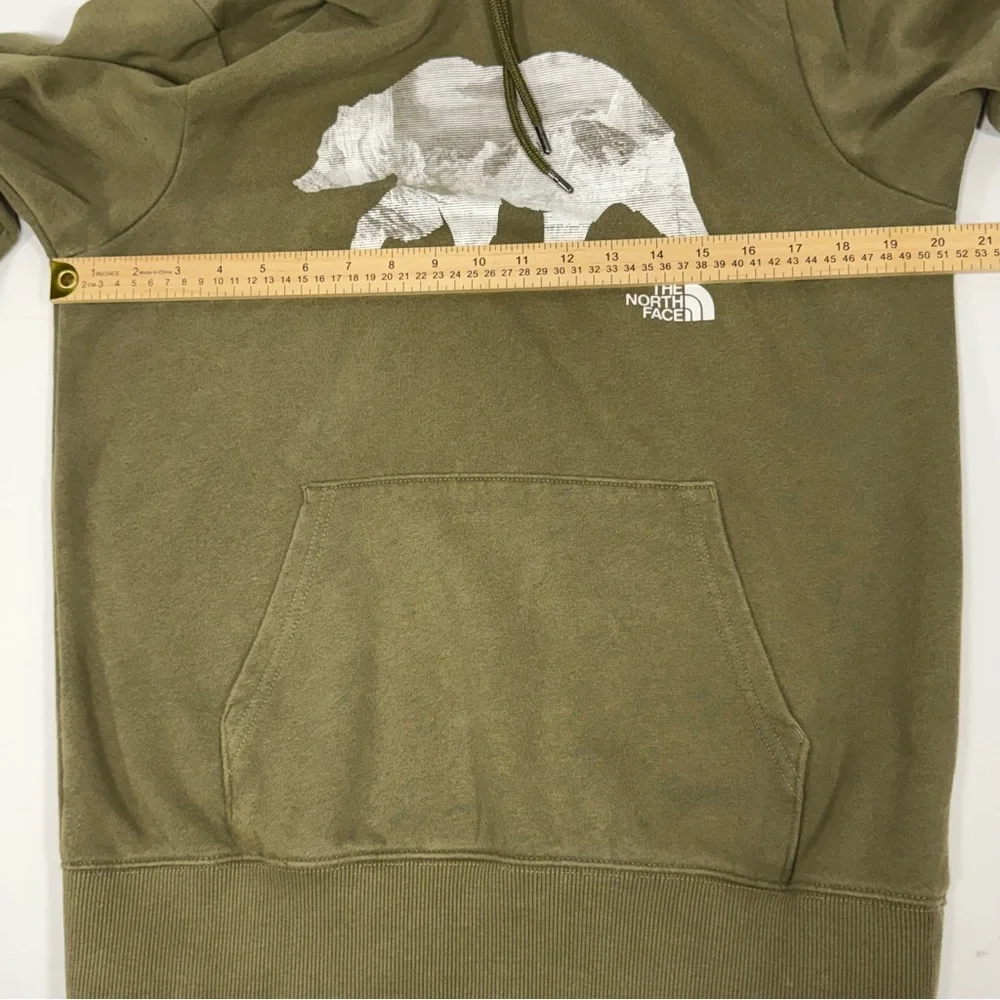 Gorpcore The North Face Olive Khaki Bear Mountain Graphic Hoodie Size‎ S Small